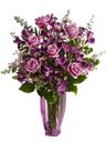Mazzo di rose rosa viola